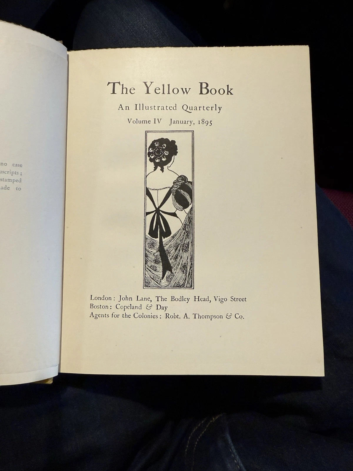 The Yellow Book (Volume IV) Jan 1895 Illustrated Quarterly : Aubrey Beardsley