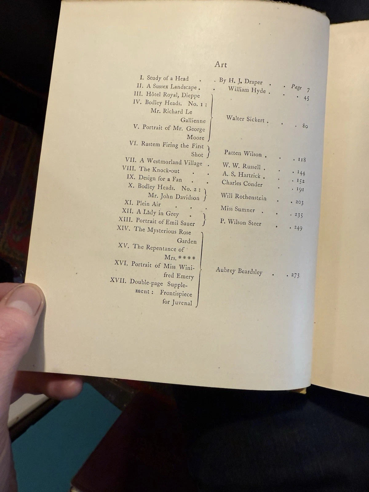 The Yellow Book (Volume IV) Jan 1895 Illustrated Quarterly : Aubrey Beardsley