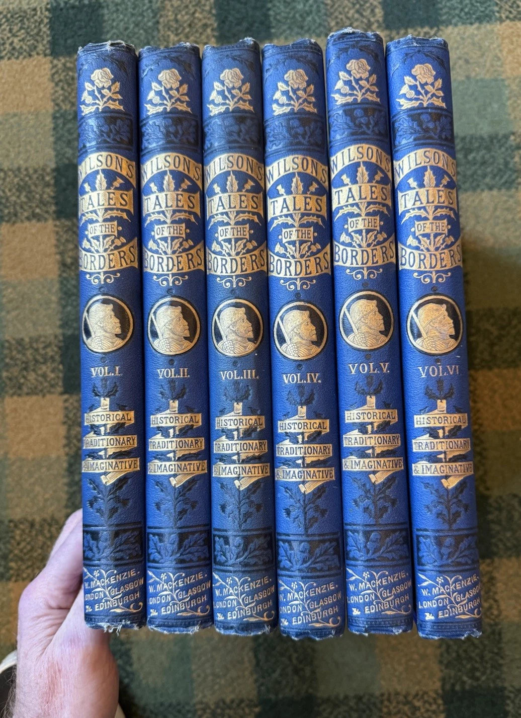 c1880 : Wilson's Imaginative Tales of the Scottish Borders (6 vols) Illustrated