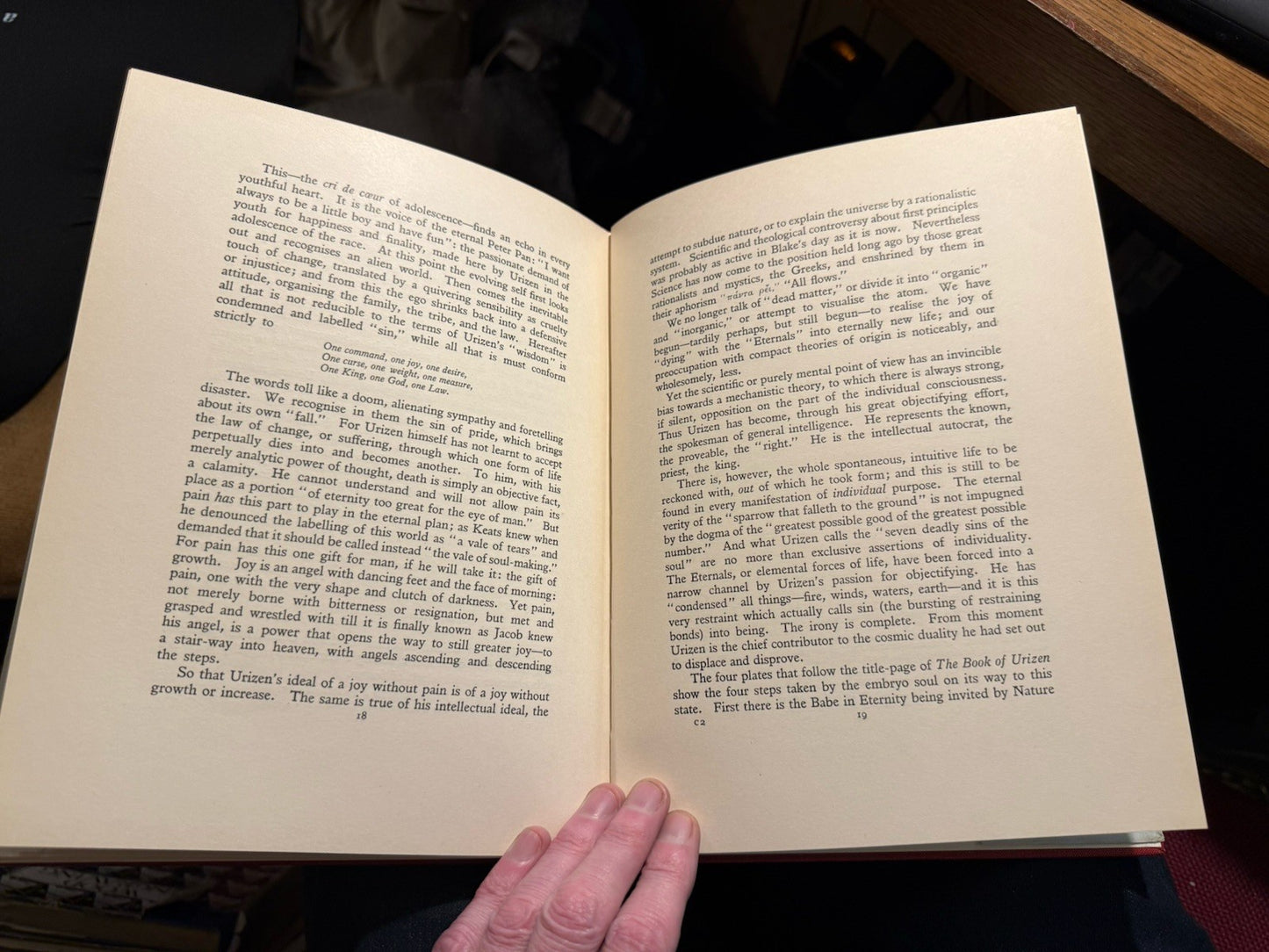 1929 William Blake : The book of Urizen : Full Colour Facsimile of 1794 Edition