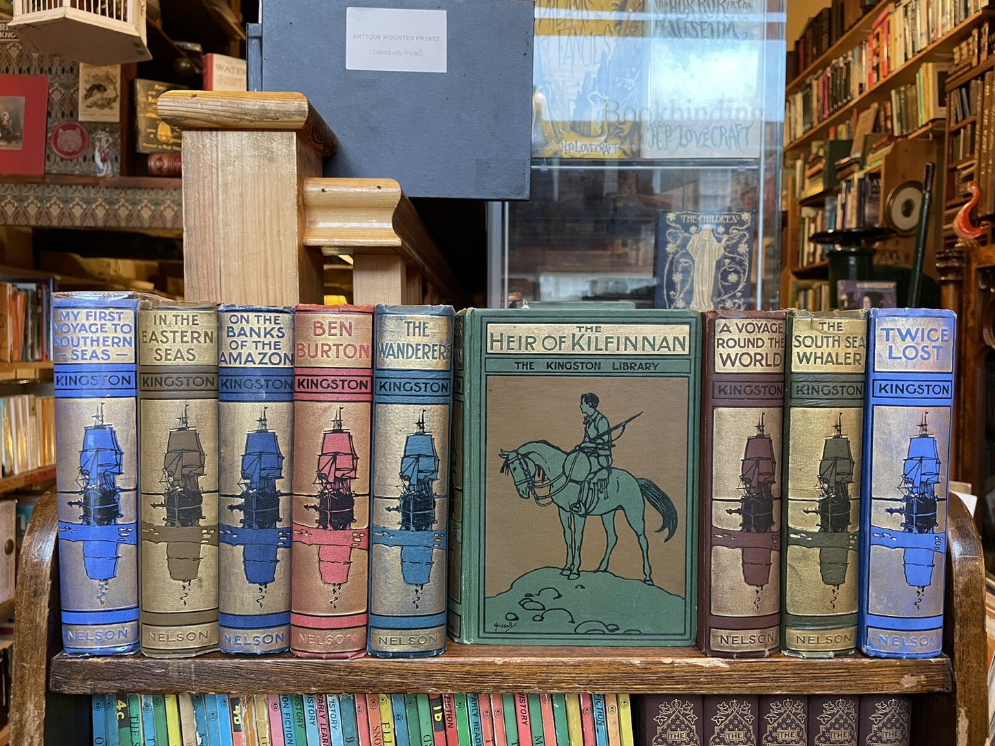 W H G Kingston (9 Books) Boys High Sea Adventure Stories : Travels / Ships VGC