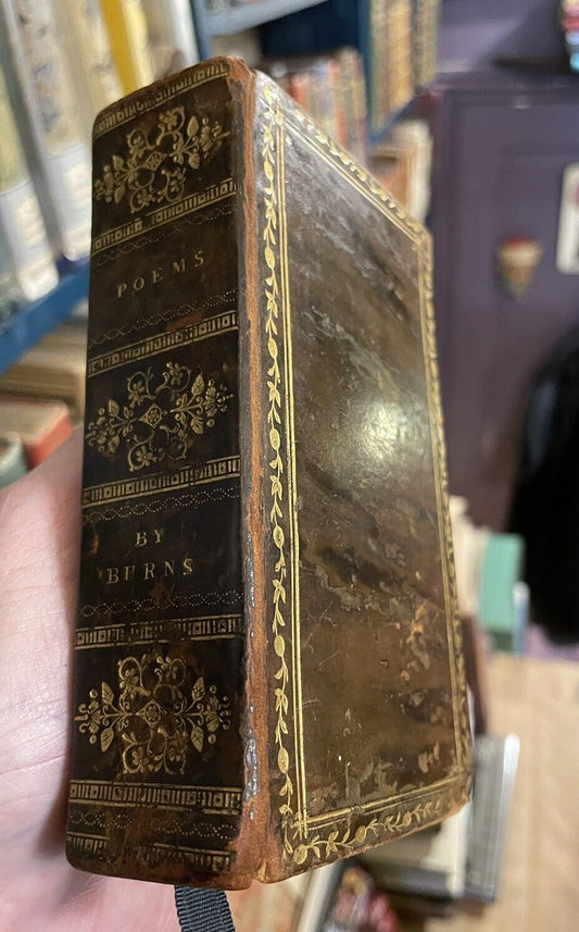 1813 The Poetical Works of Robert Burns : Scottish Poems : Leather Binding