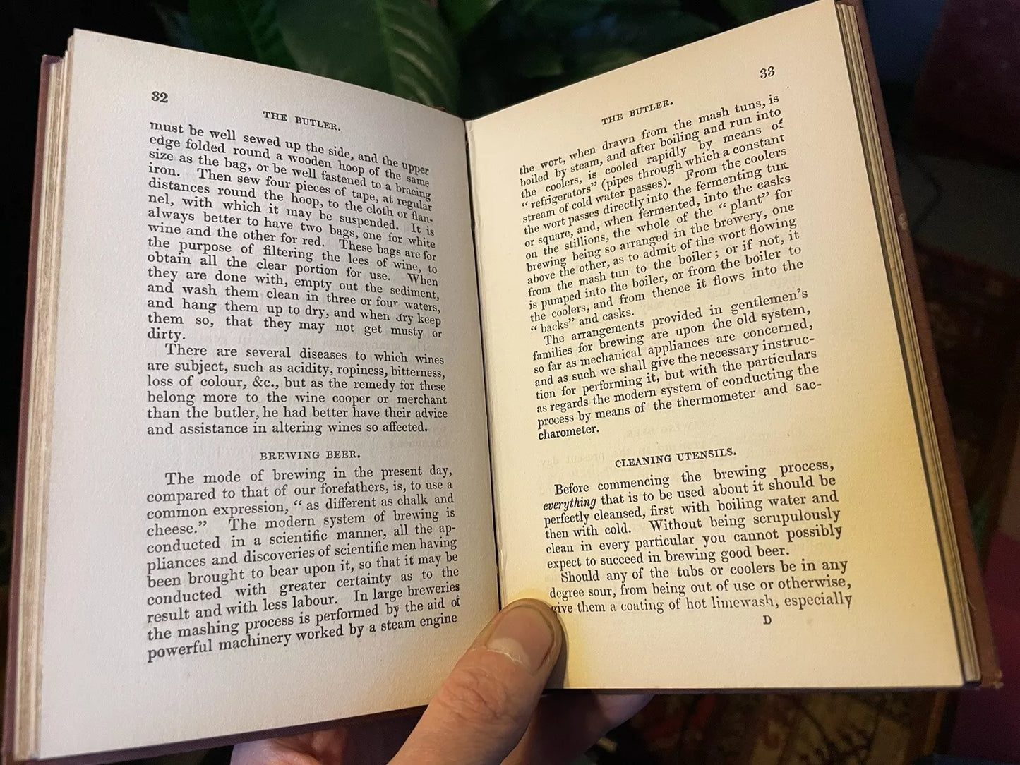 c1875 The Butler ; His Duties and how to Perform Them : Household Management