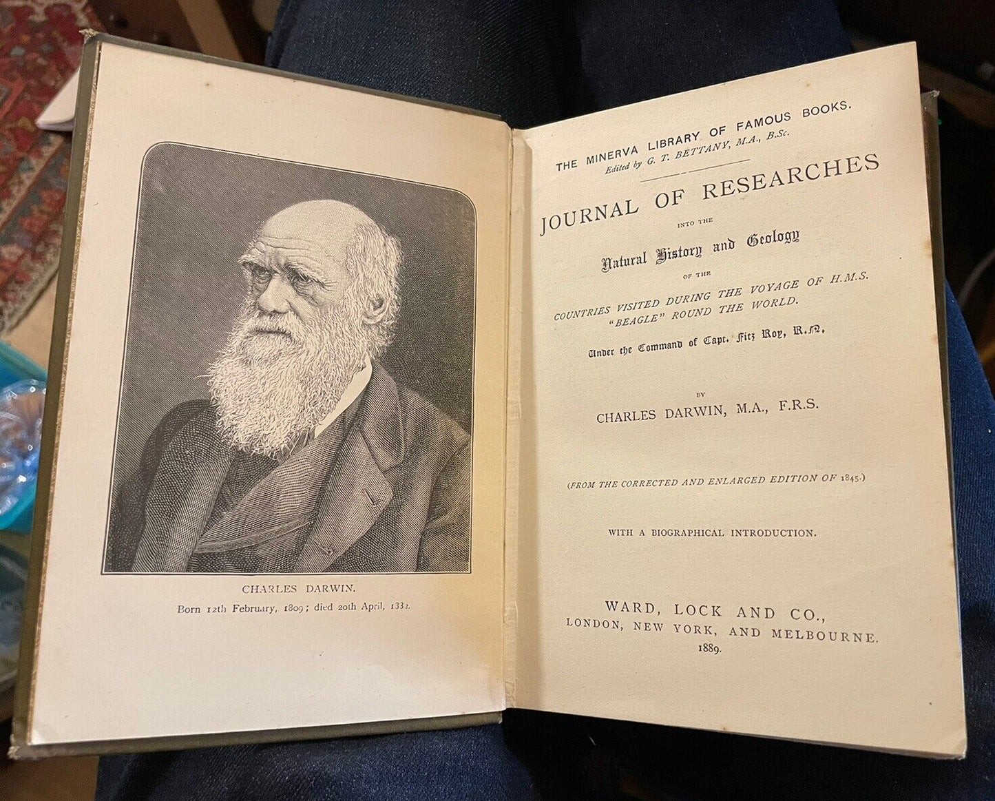 1889 Charles Darwin : Journal of Researches : Voyage of the Beagle