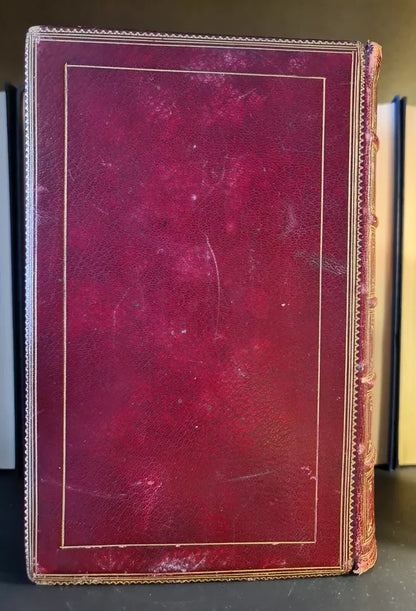 The Poetical Works of John Milton: Hardback: Leatherbound: c1865: Gilt