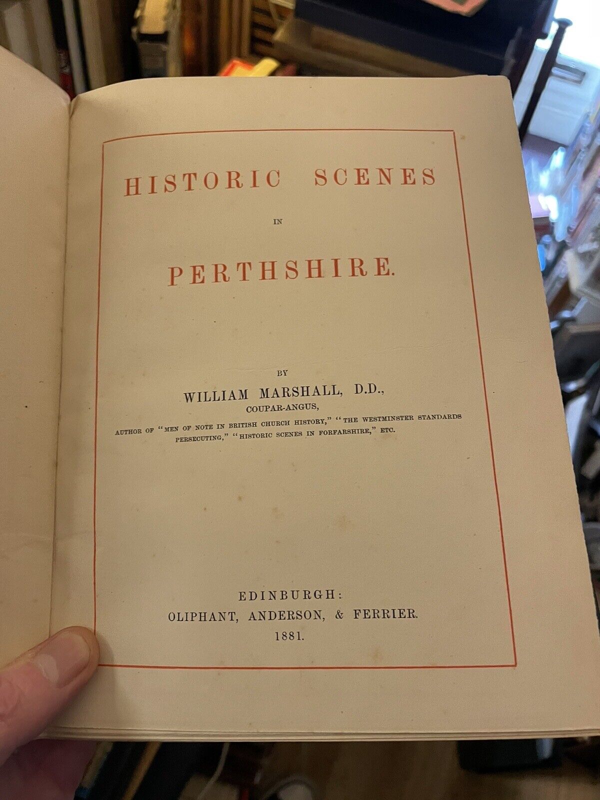 1881 Historic Scenes in Perthshire by William Marshall