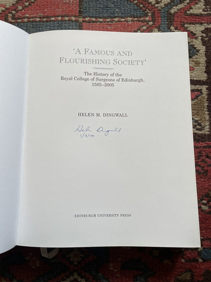 The History of the Royal College of Surgeons, Edinburgh (SIGNED COPY)