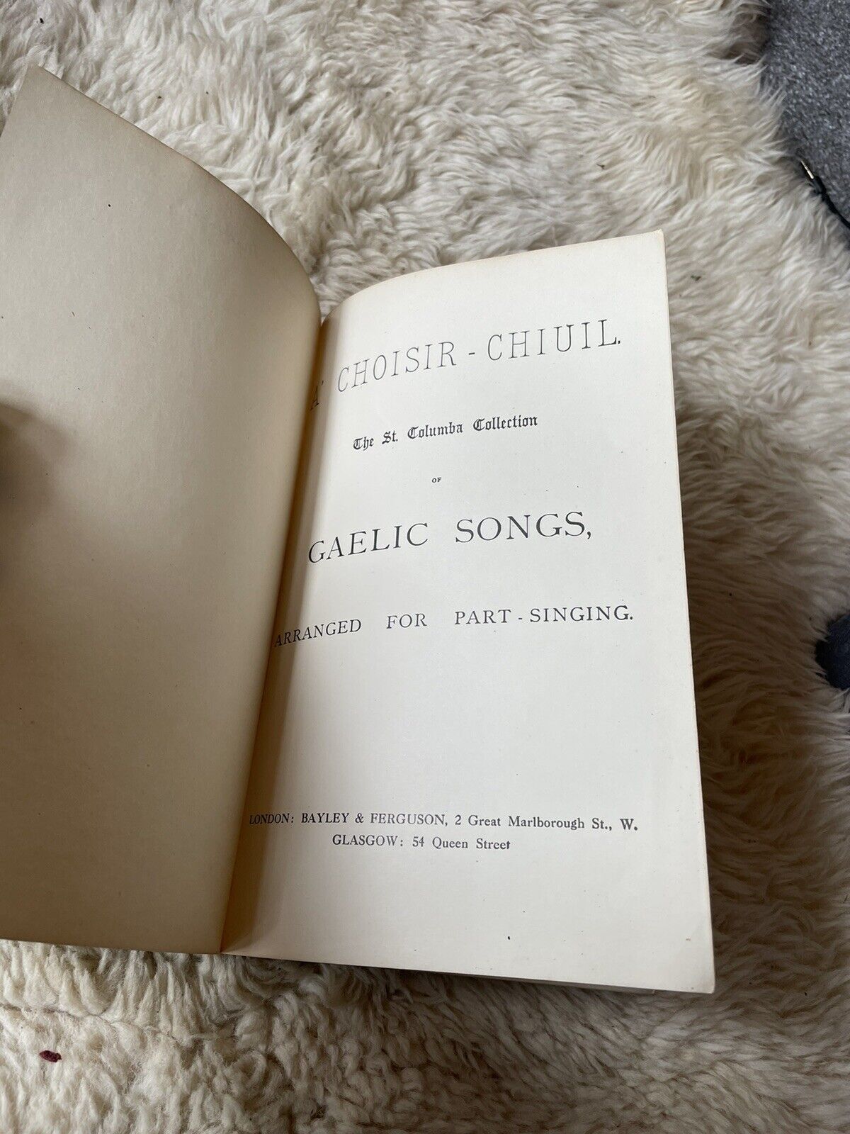 1929 St Columba Collection of Gaelic Songs : Scottish Sacred Music