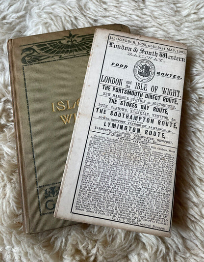 Isle of Wight (Black's Guide) Sailing the Solent : 1900 Railway Timetable + Maps