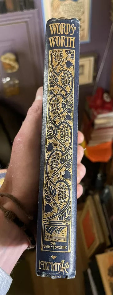 Wordsworth by Andrew Lang 1897 Illustrated : Gilt Decorated Binding