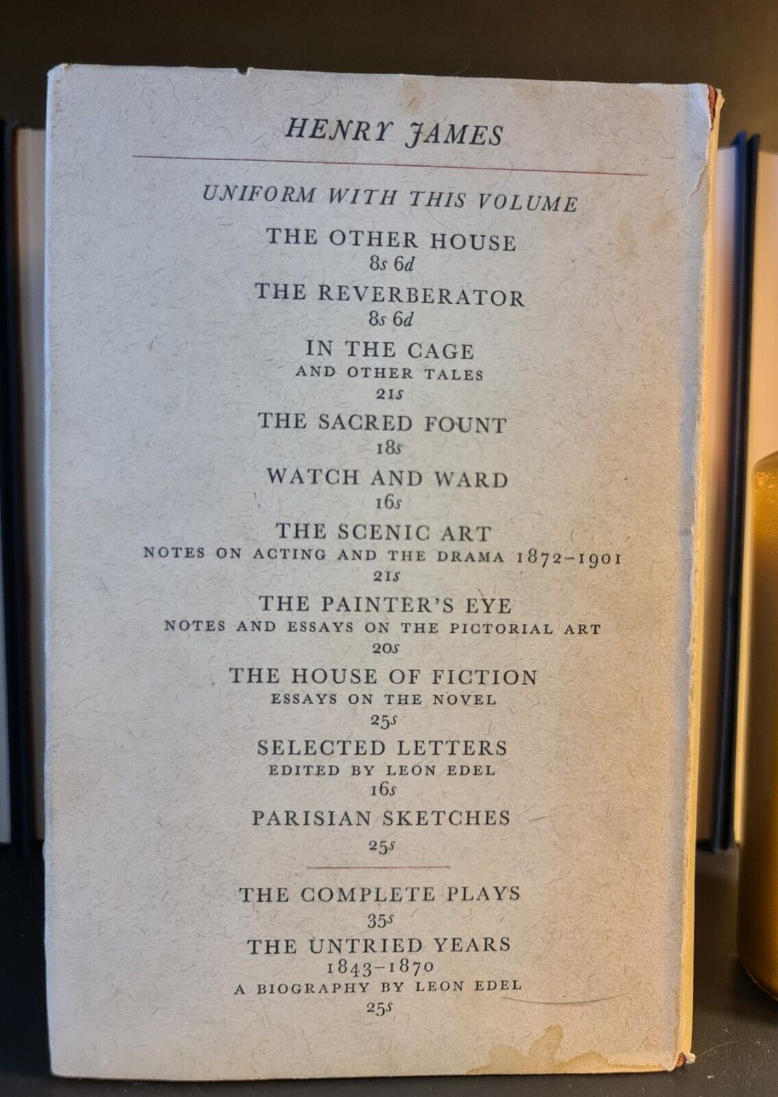 Roderick Hudson, Henry James: Hardback: 1961: Intro by Leon Edel