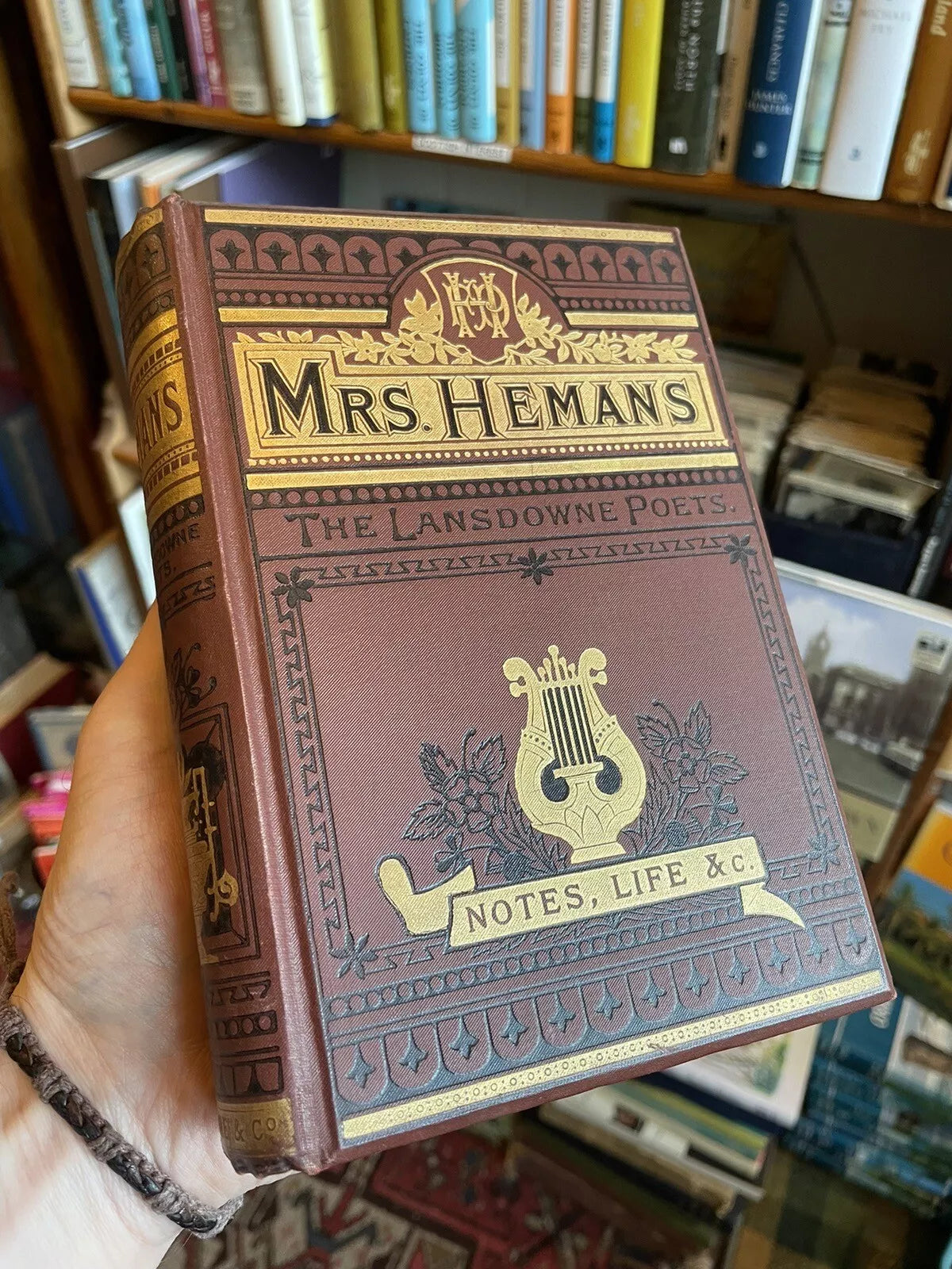 The Poetical Works of Mrs Hemans : Decorative Binding : Illustrated Poetry