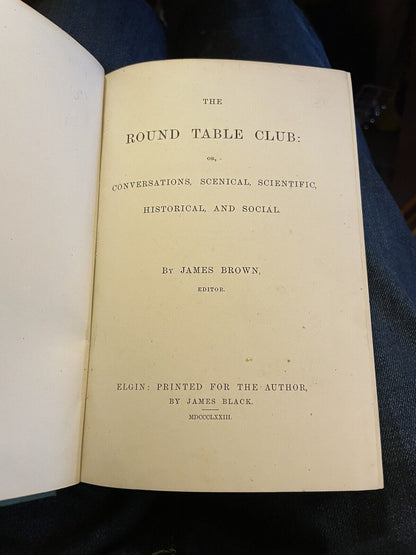 The Round Table Club, Elgin : Spirit Rapping, Clairvoyance and Withcraft