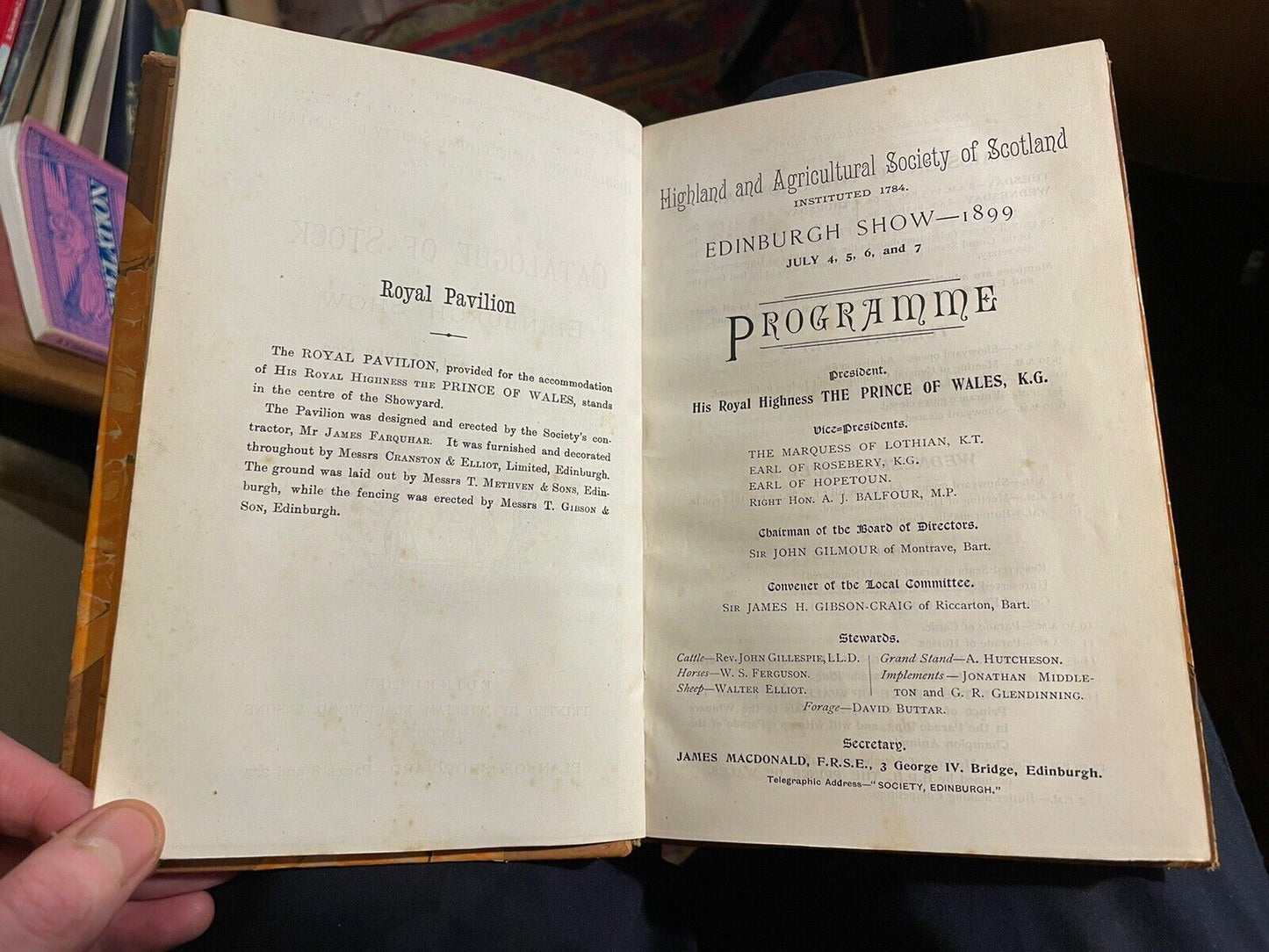 Catalogue of Stock, Edinburgh : Highland & Agricultural Society of Scotland 1899