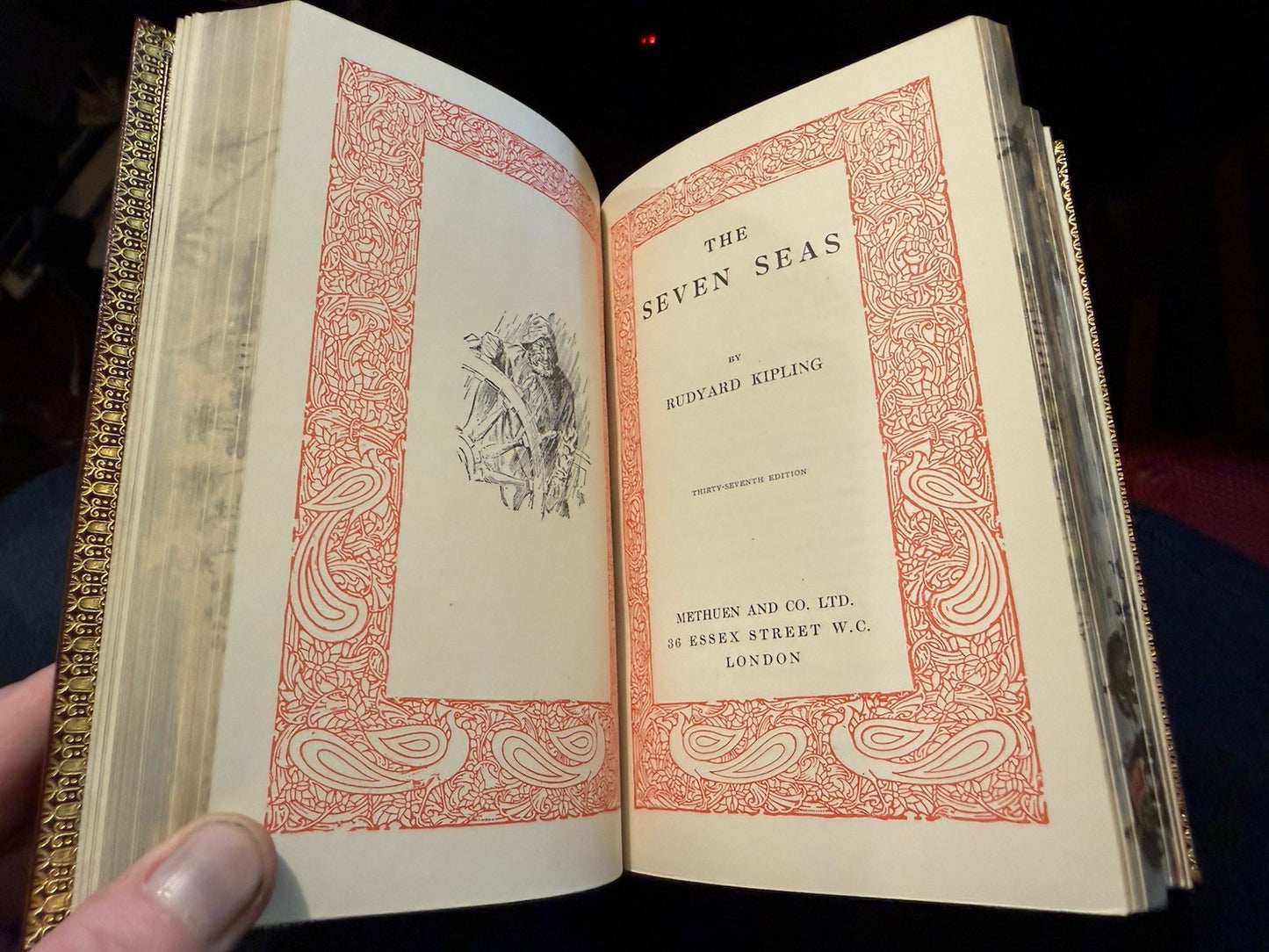 Fore-Edge Painting, Miss C B Currie / Rudyard Kipling : Riviere Fine Binding