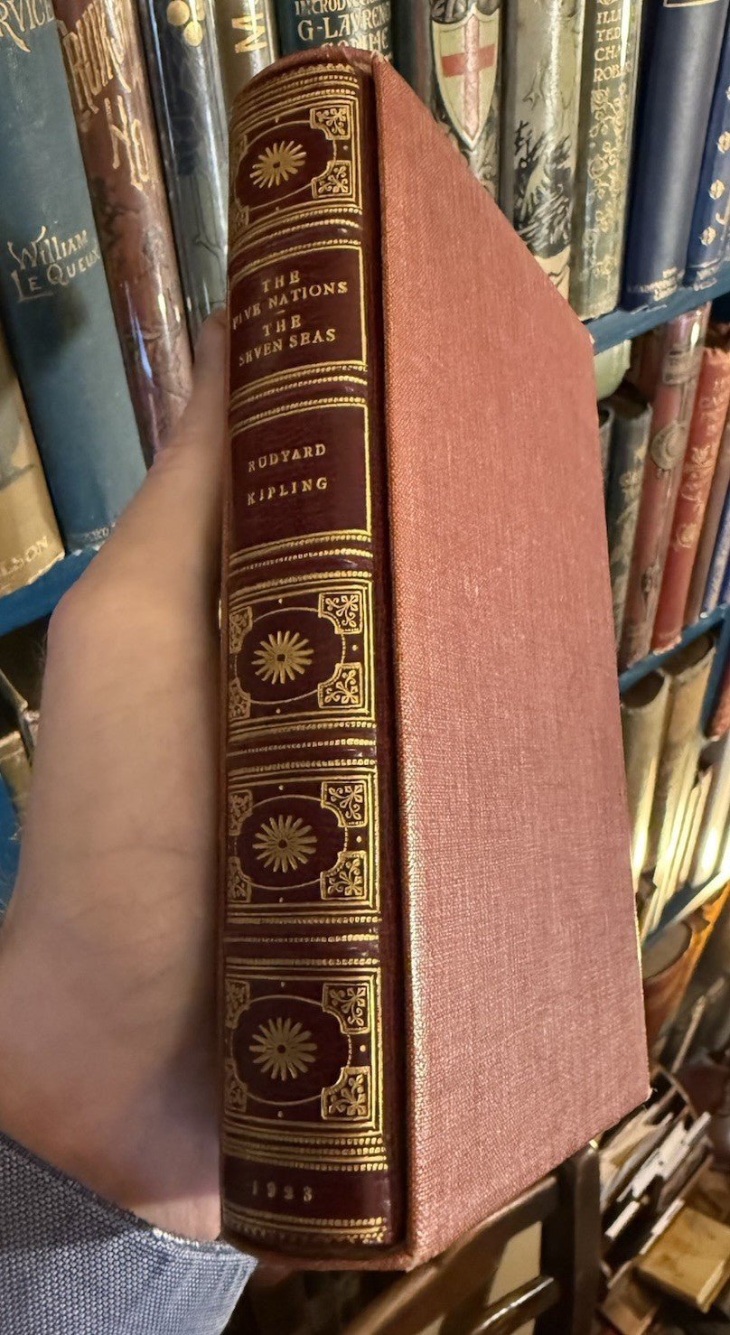 Fore-Edge Painting, Miss C B Currie / Rudyard Kipling : Riviere Fine Binding