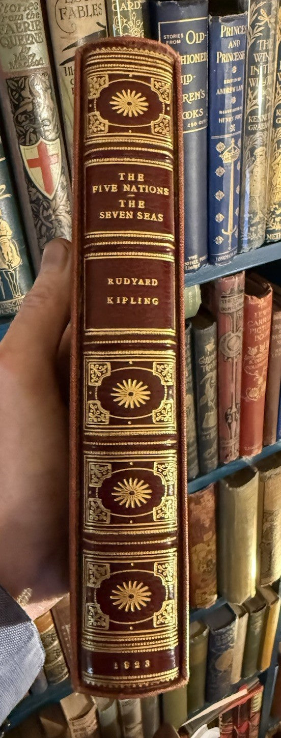 Fore-Edge Painting, Miss C B Currie / Rudyard Kipling : Riviere Fine Binding