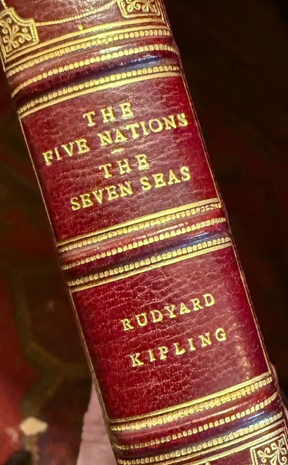 Fore-Edge Painting, Miss C B Currie / Rudyard Kipling : Riviere Fine Binding