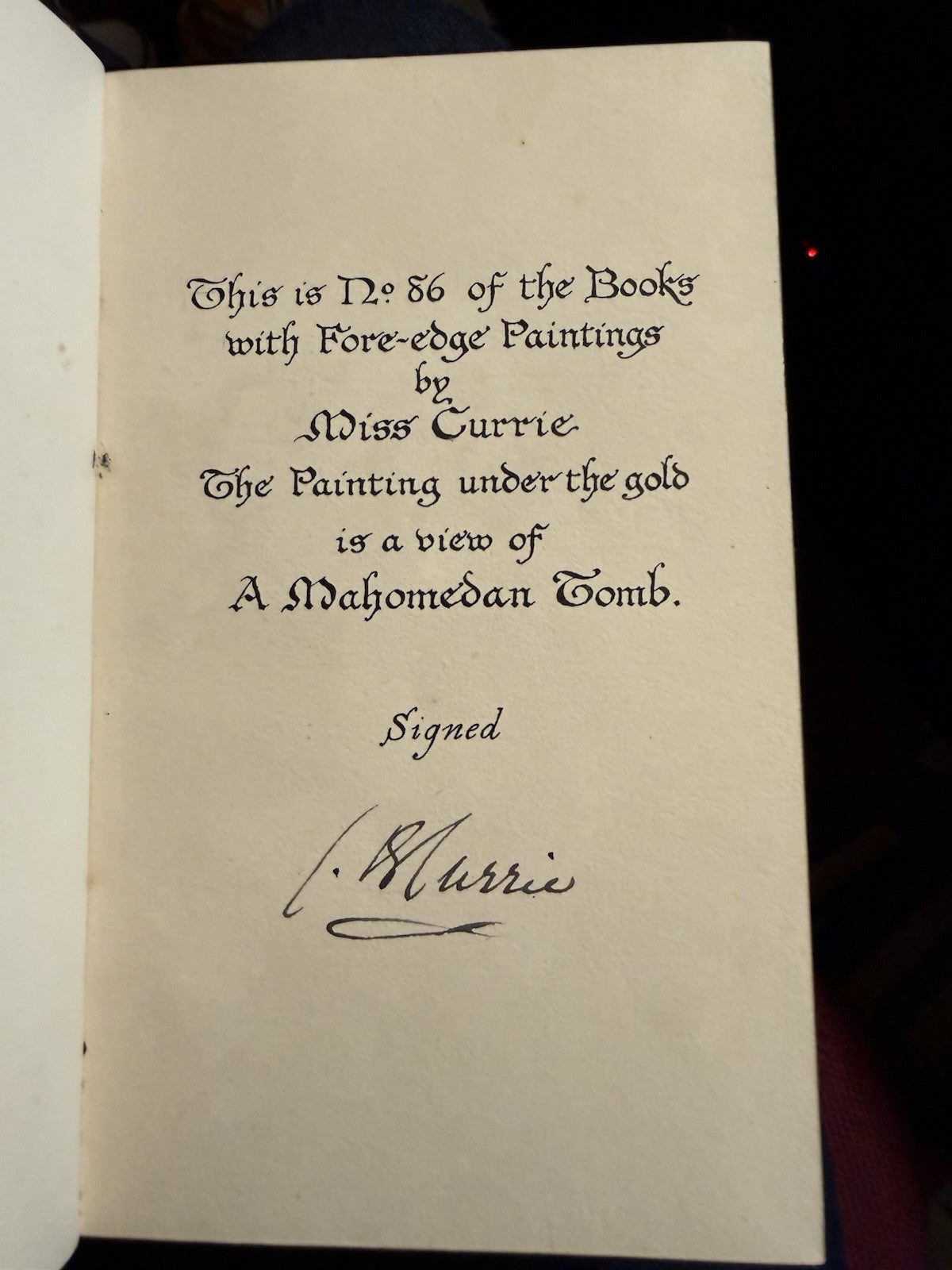 Fore-Edge Painting, Miss C B Currie / Rudyard Kipling : Riviere Fine Binding
