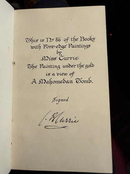 Fore-Edge Painting, Miss C B Currie / Rudyard Kipling : Riviere Fine Binding