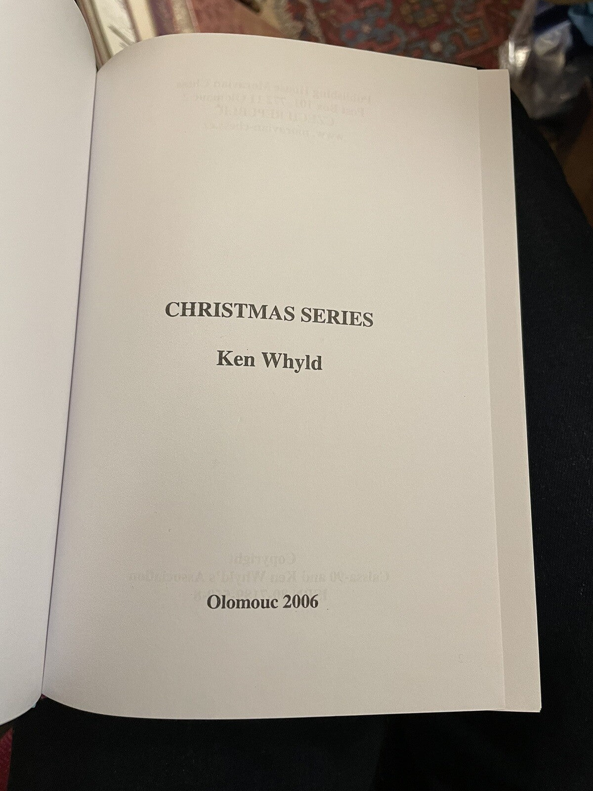 Chess Christmas Series : Kenneth (Ken) Whyld : Olomouc 2006 : Scarce
