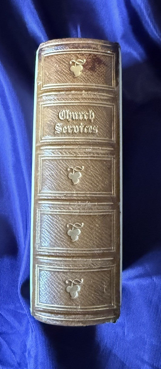 1862 The Book of Common Prayer : Painted Fore-edge : Ornate Clasped Celluloid