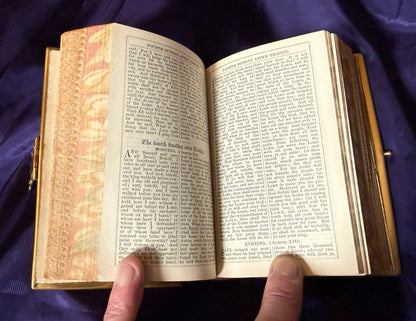 1862 The Book of Common Prayer : Painted Fore-edge : Ornate Clasped Celluloid