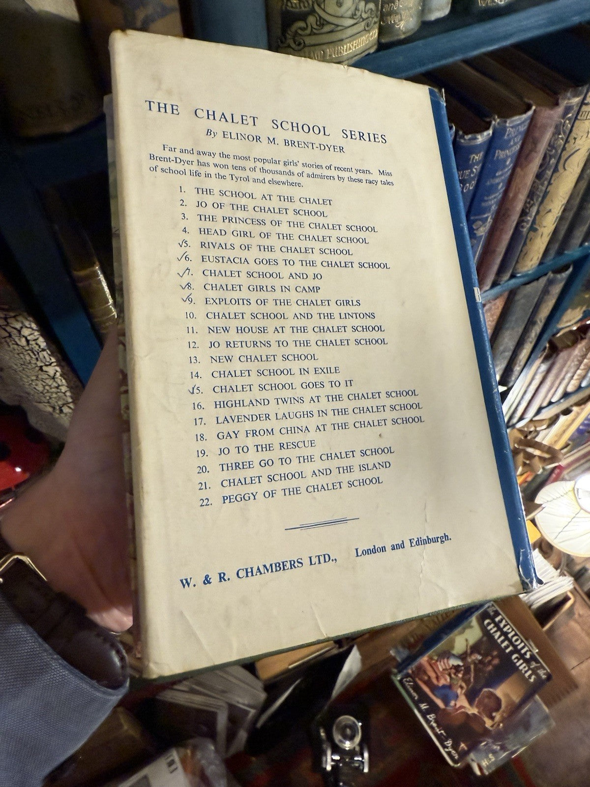 The Chalet School and Jo : Elinor M. Brent-Dyer : Dust Jacket 1951