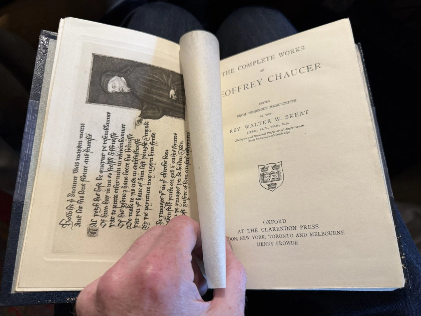 The Complete Works of Geoffrey Chaucer : Binding by Sangorski & Sutcliffe