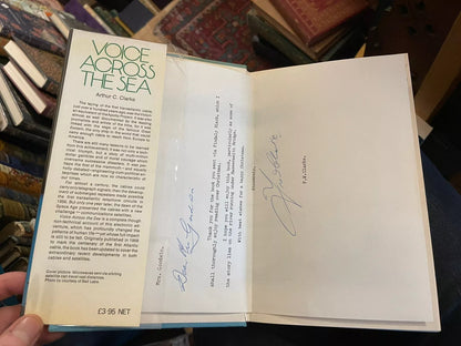 Arthur C Clarke : Voice Across the Sea *SIGNED* Presentation Copy 1974