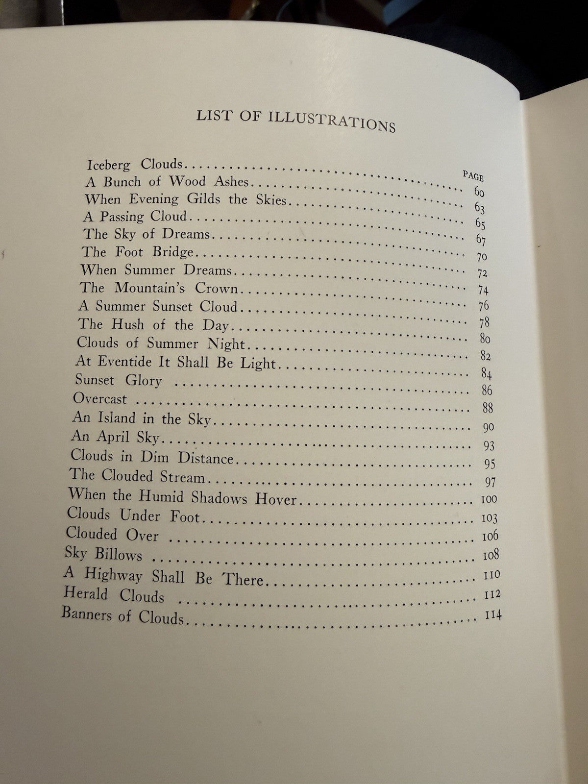 1925 A Book of Clouds : William A. Quayle : Abingdon Press, New York