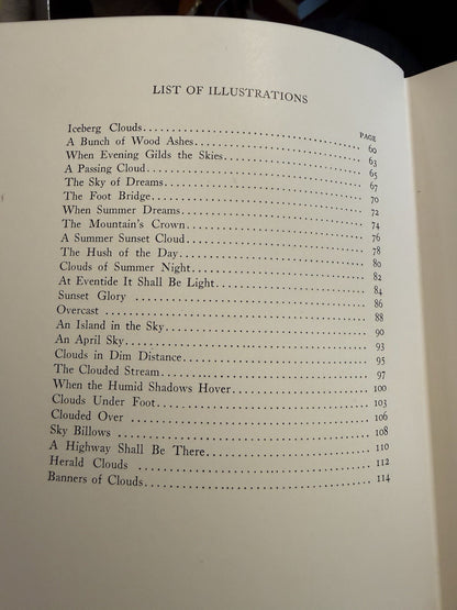 1925 A Book of Clouds : William A. Quayle : Abingdon Press, New York