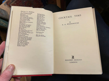 P G Wodehouse : Cocktail Time : 1st Edition 1958 : Very Good Copy