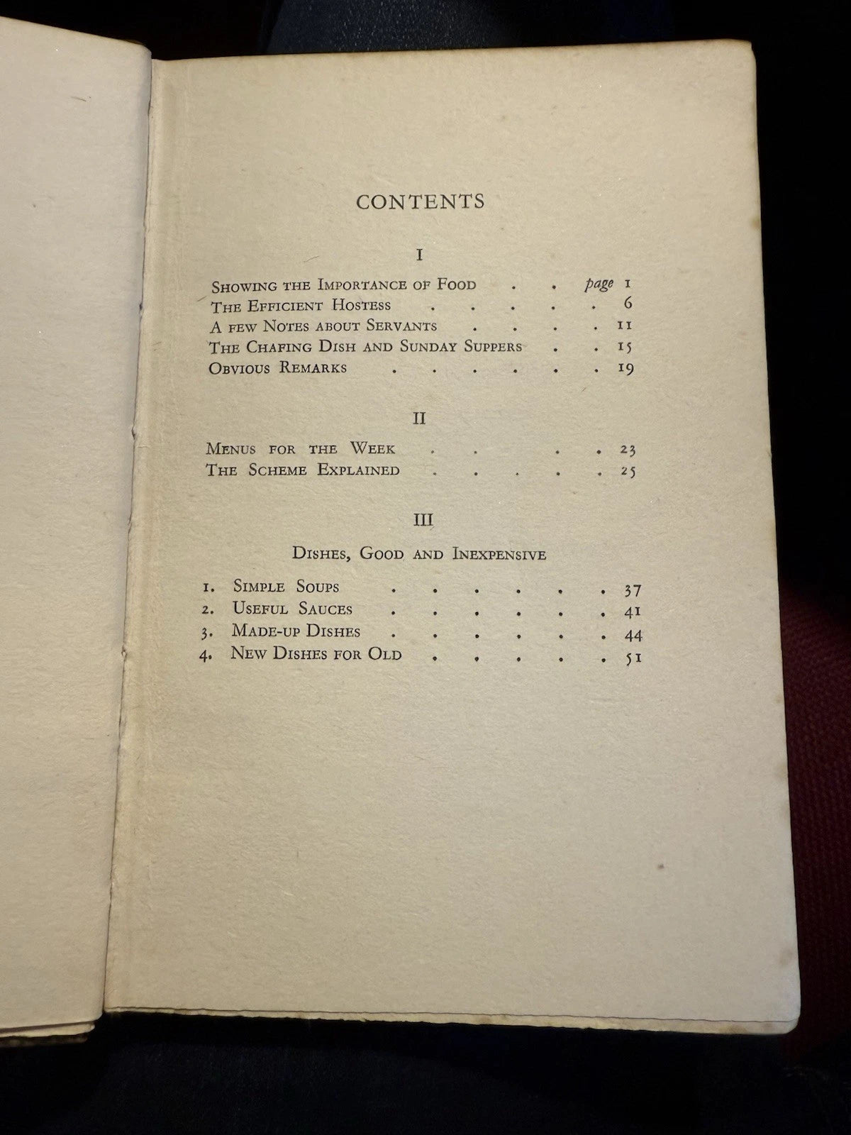 1926 Conduct of the Kitchen; Keep a Good Table for Sixteen Shillings a Week