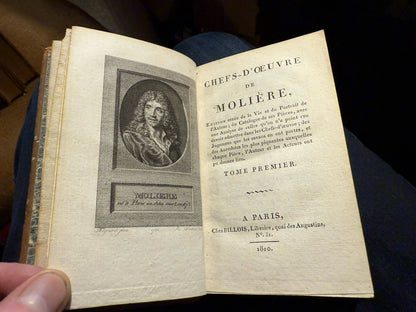 1810 Chefs d'Oeuvre de Molière (6 Volumes) : French Bindings