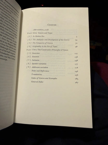 1972 Generic Composition in Greek and Roman Poetry : Francis Cairns : HB : VGC