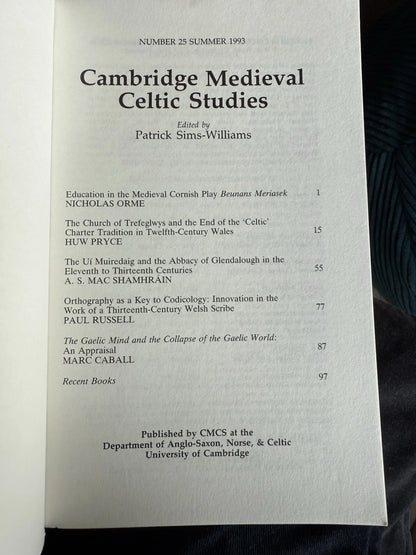 Cambridge Medieval Celtic Studies : Cornish Medieval Play : Church of Trefeglwys