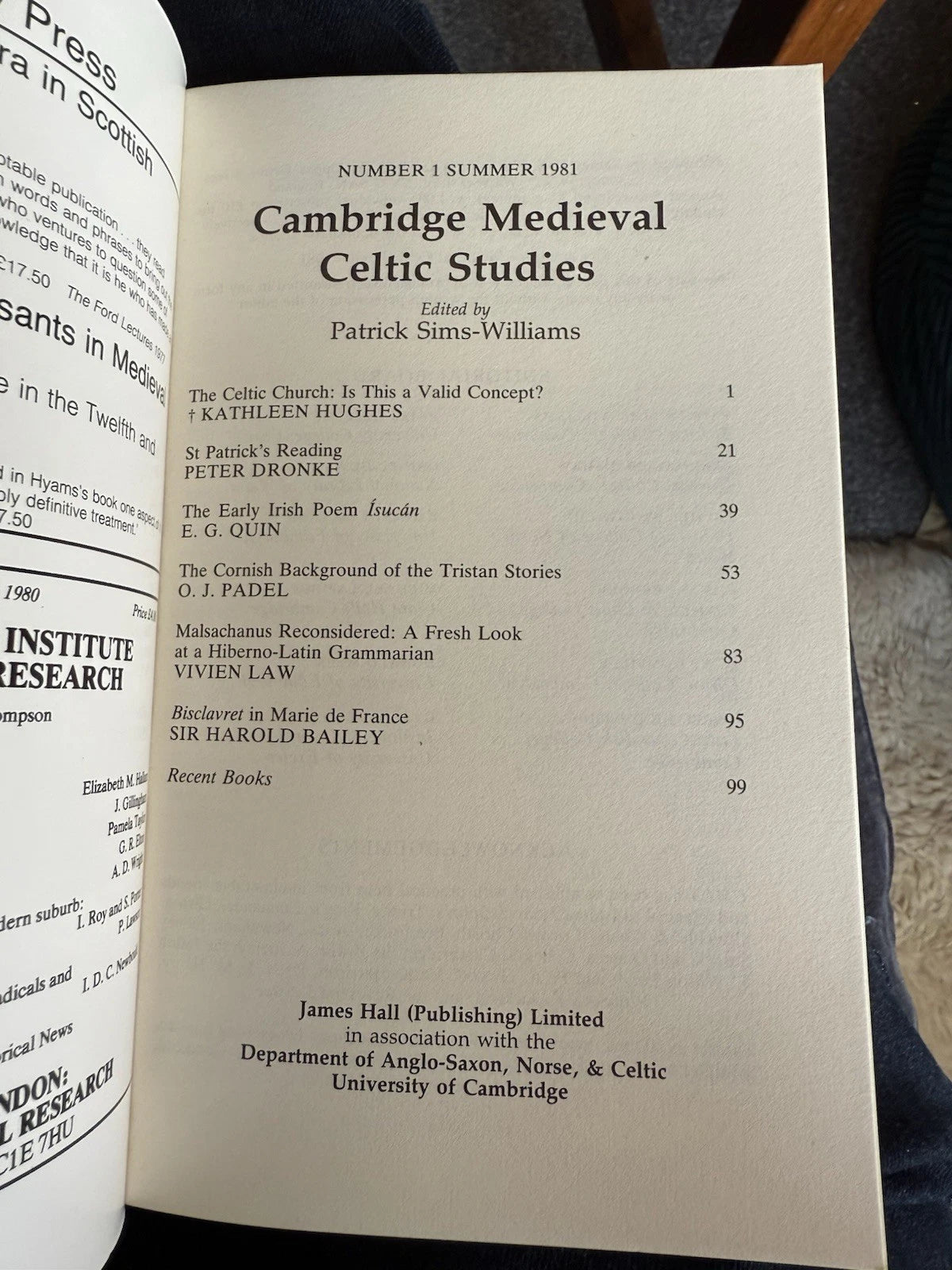 Cambridge Medieval Celtic Studies : Celtic Church : Cornish Tristan Stories