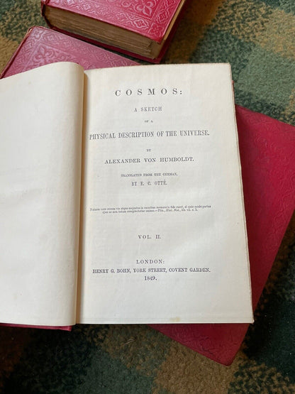 1849 COSMOS Physical Description of the Universe (4 Vols) Humboldt : Science