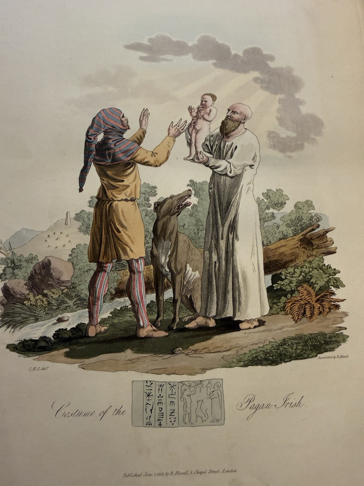 1815 Costume of the Original Inhabitants of the British Islands : Meyrick/Smith