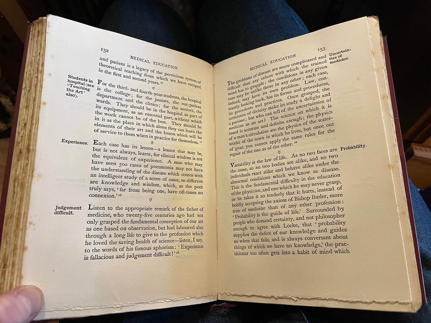 William Osler : Counsels and Ideals : Third Impression 1906