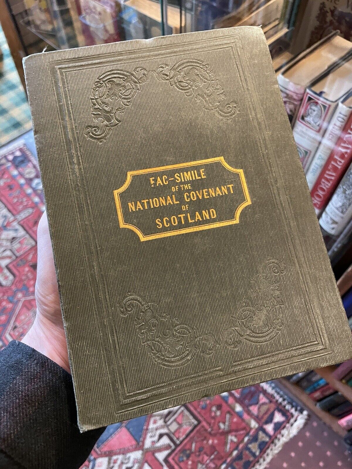 The National Covenant of Scotland : Large Fold-out Facsimile c1870 James Aikman