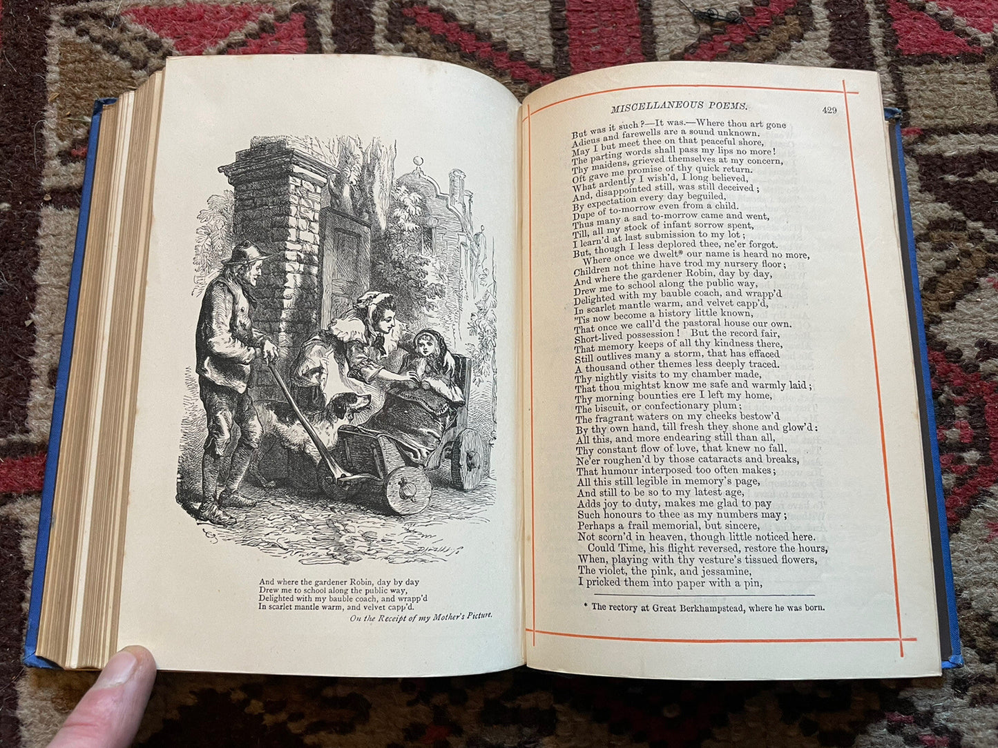 The Poetical Works of William Cowper : Decorative Binding : Engravings on Steel