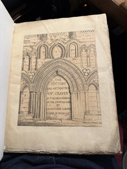 1812 The History and Antiquities of Craven : Book of Plates for 2nd Edition