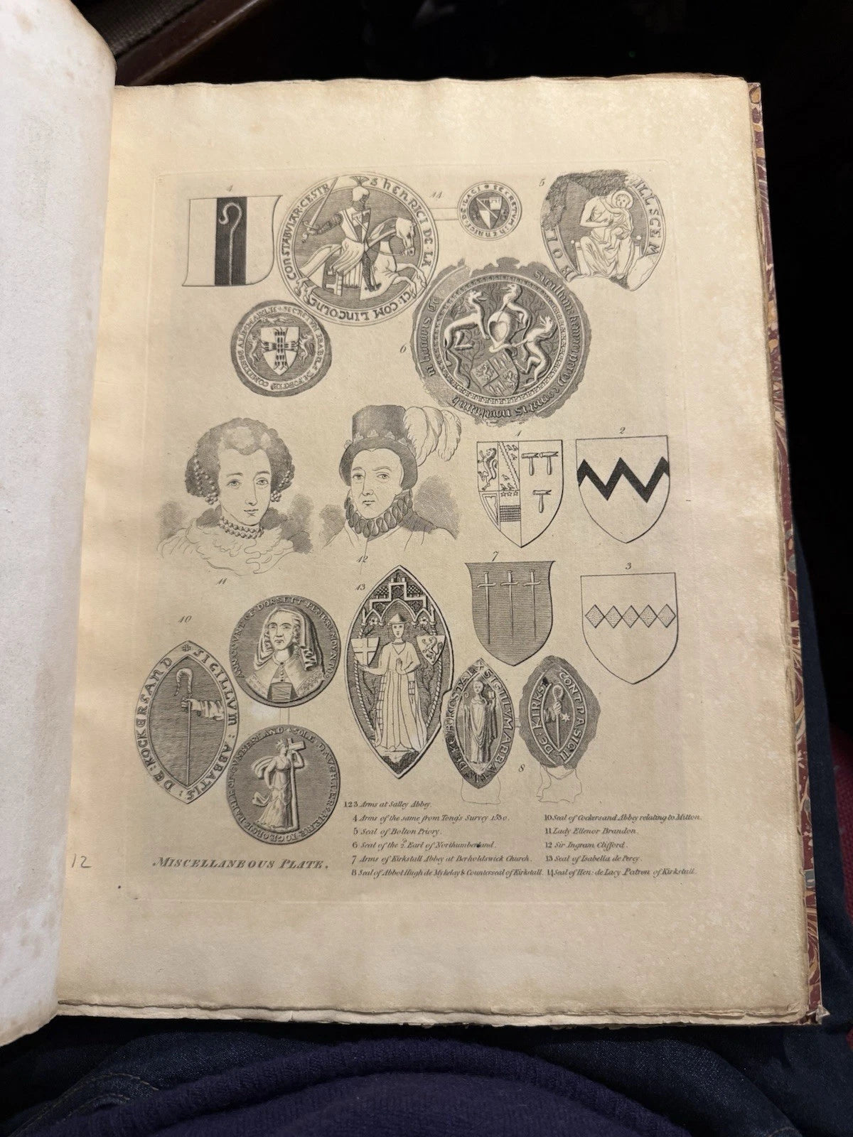 1812 The History and Antiquities of Craven : Book of Plates for 2nd Edition