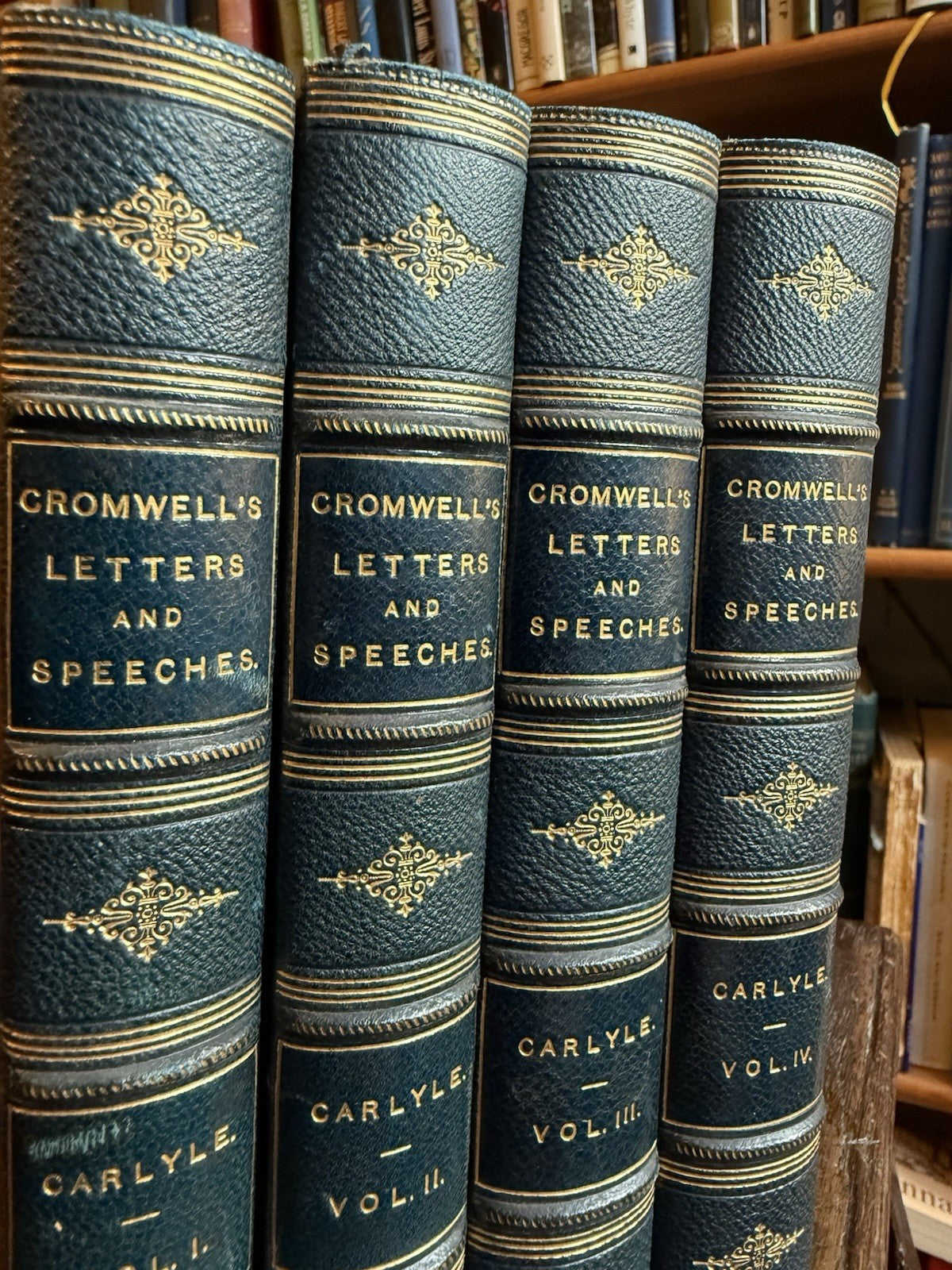 1850 Thomas Carlyle : Oliver Cromwell's Letters and Speeches (4 Vols)