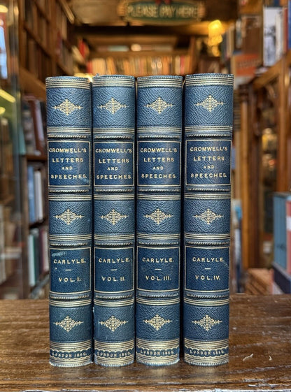 1850 Thomas Carlyle : Oliver Cromwell's Letters and Speeches (4 Vols)
