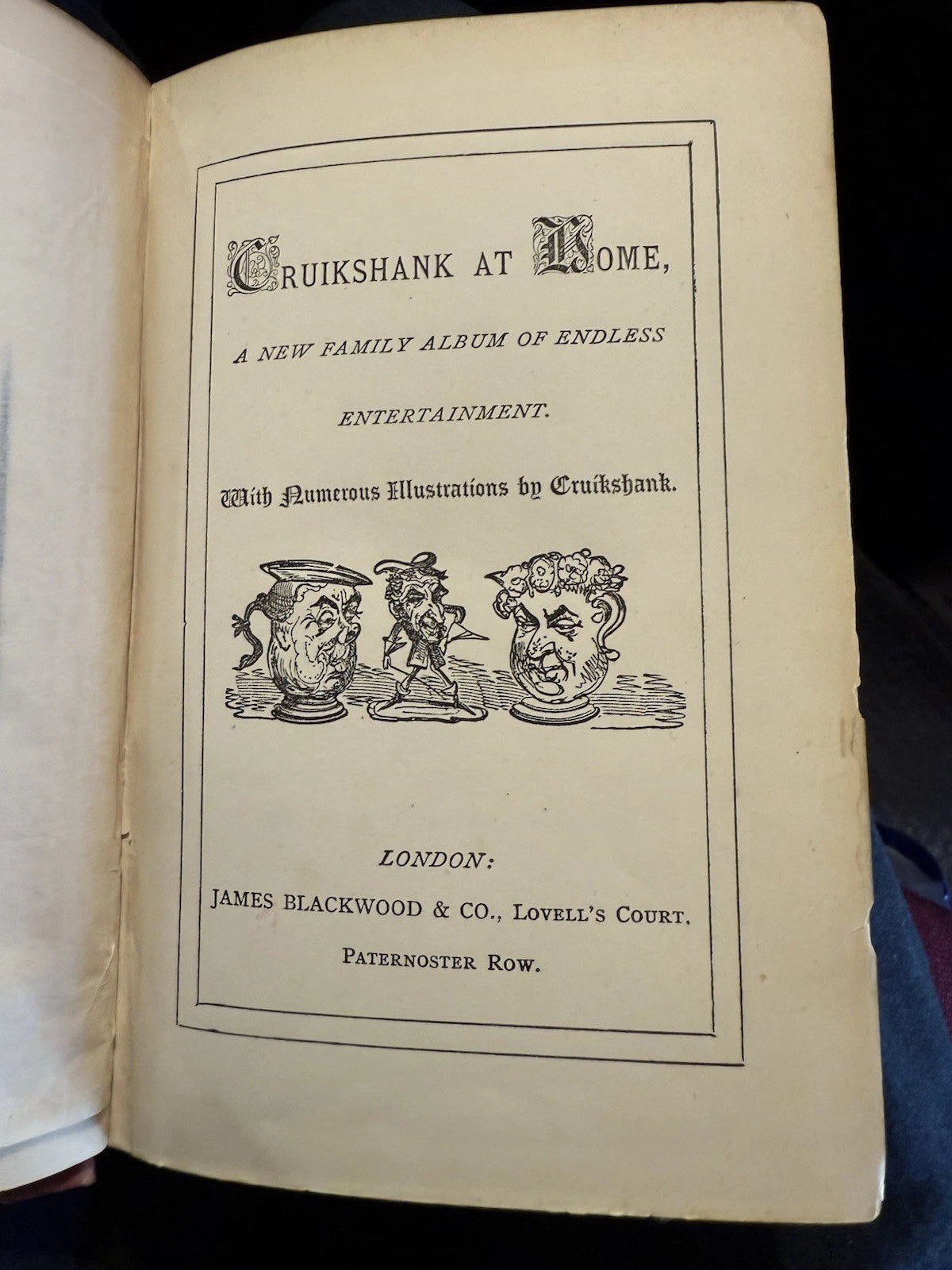 c1880s Cruikshank at Home : With Numerous Illustrations by Cruikshank