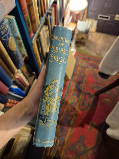 c1906 Adventures of Robinson Crusoe : Daniel De Foe : Illustrated
