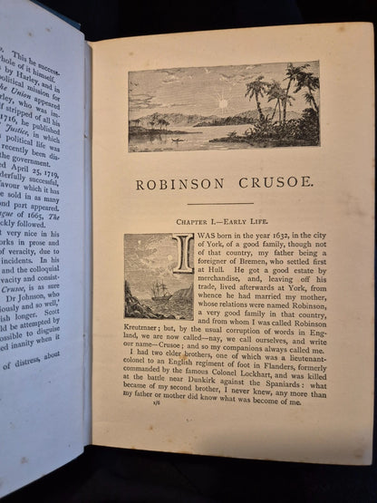 c1906 Adventures of Robinson Crusoe : Daniel De Foe : Illustrated